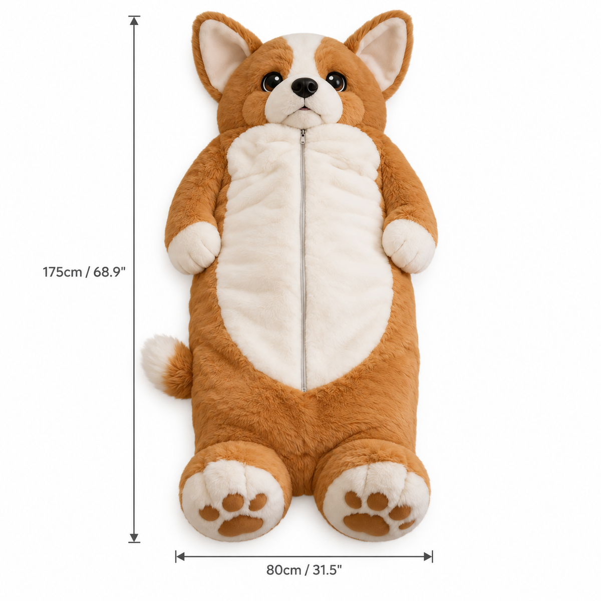 Pawcoon — The Life-Size Dog Sleeping Bag Grown Adults Refuse to Get Out Of