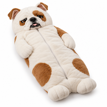 Pawcoon — The Life-Size Dog Sleeping Bag Grown Adults Refuse to Get Out Of
